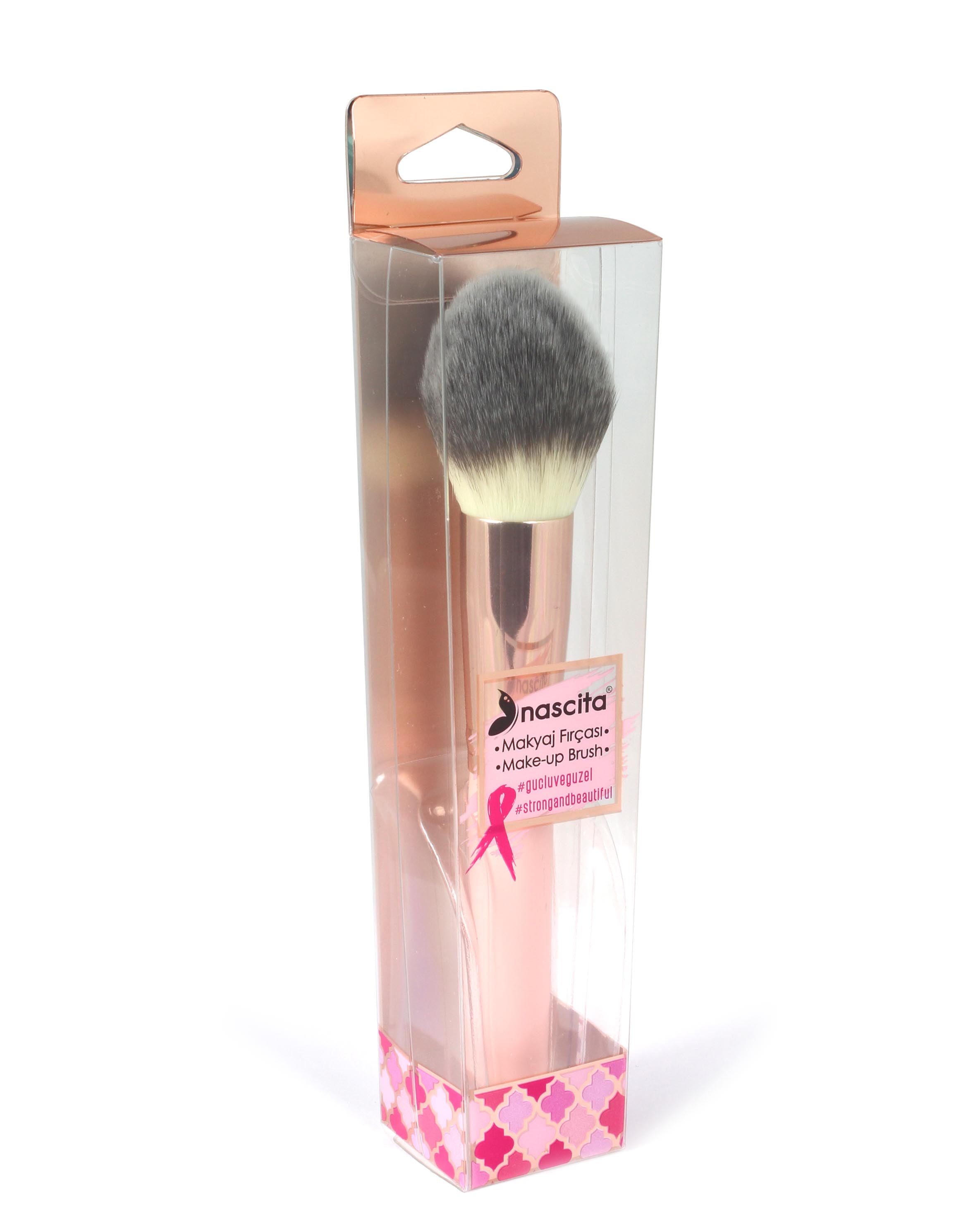 Nascita Oval Yapılı Allık Makyaj Fırçası Pembe NASBRUSH0164