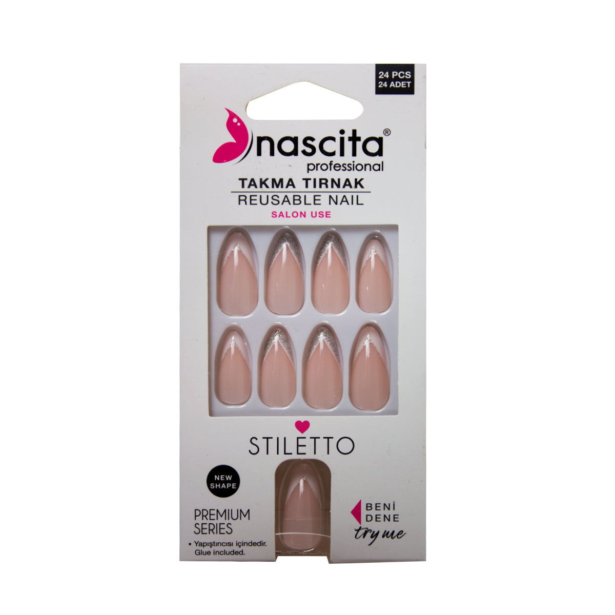 Nascita Stiletto Takma Tırnak 24’lü Set NASNAIL00201