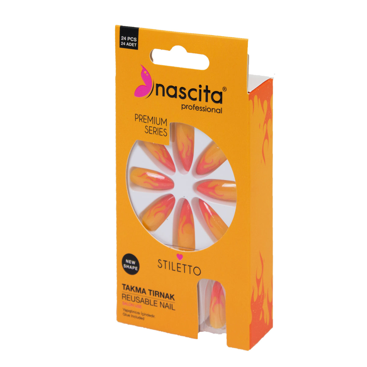 Nascita Stiletto Takma Tırnak Renkli 24’lü Set NASNAIL00185