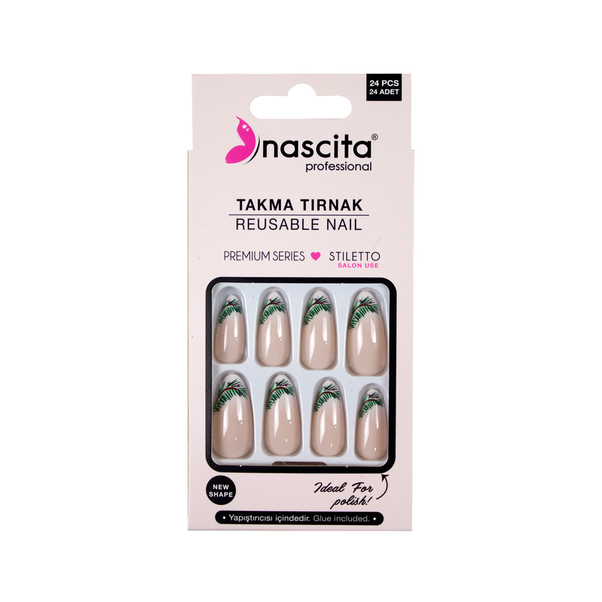 Nascita Stiletto Takma Tırnak 24’lü Set NASNAIL00137