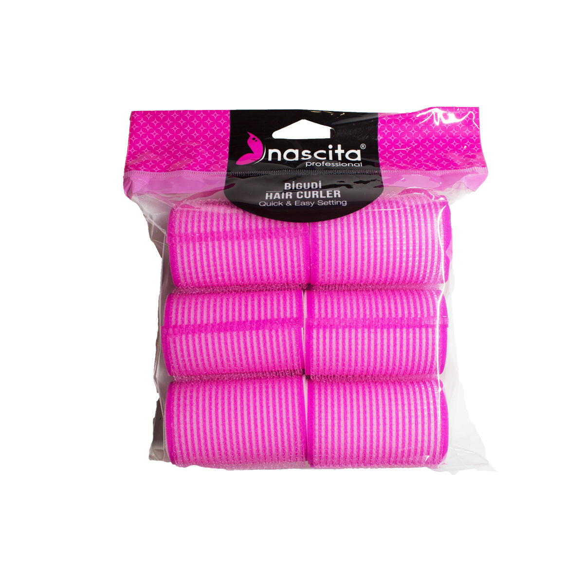Nascita Süngerli Cırtlı Bigudi 40 x 63 mm 6'lı NASBIGUDI060