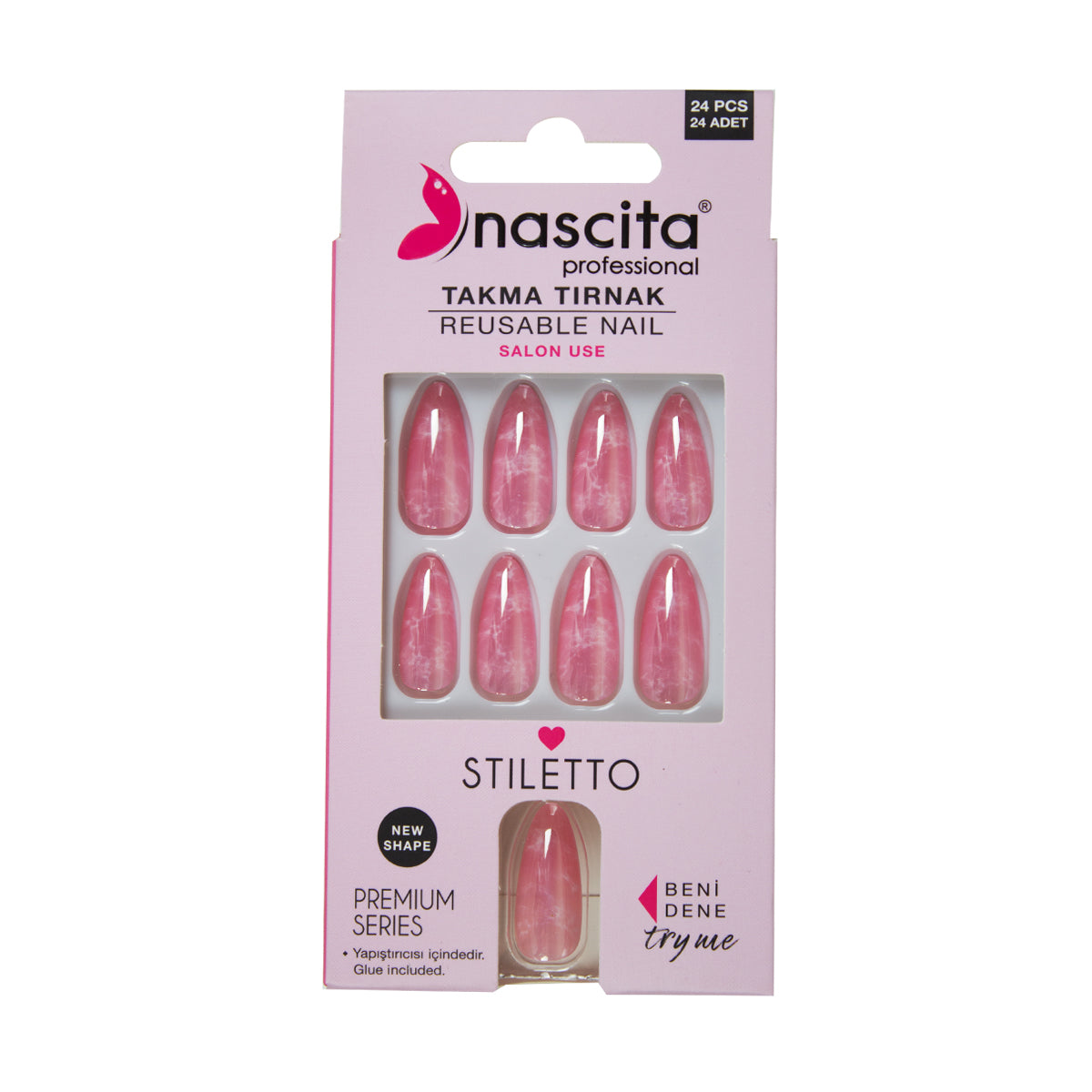 Nascita Stiletto Takma Tırnak 24’lü Set NASNAIL00177