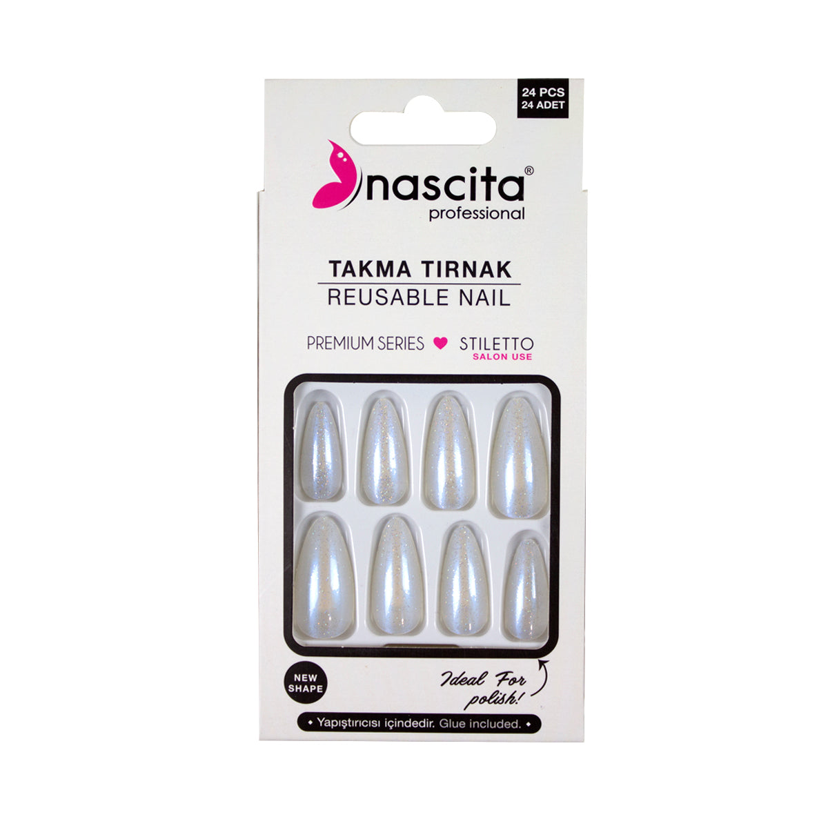 Nascita Kedi Gözü Takma Tırnak 24'Lü Set NASNAIL00196