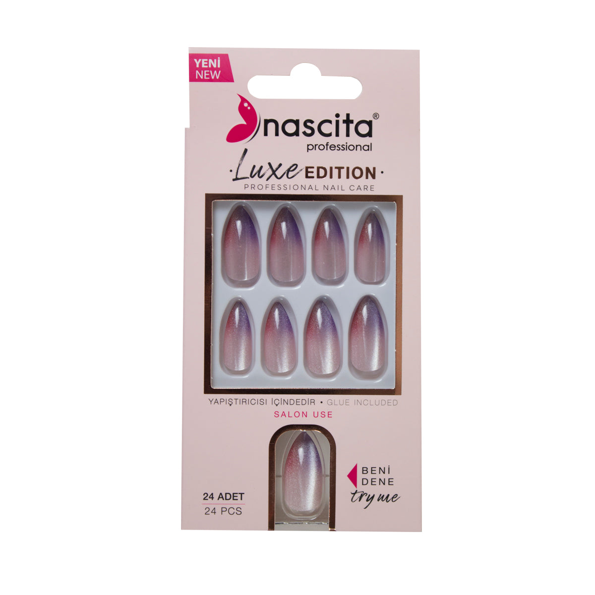 Nascita Kedi Gözü Takma Tırnak 24'Lü Set NASNAIL00239