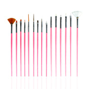 Nascita Tırnak Fırça Seti Pembe 15'li NASBRUSHNAILSET005