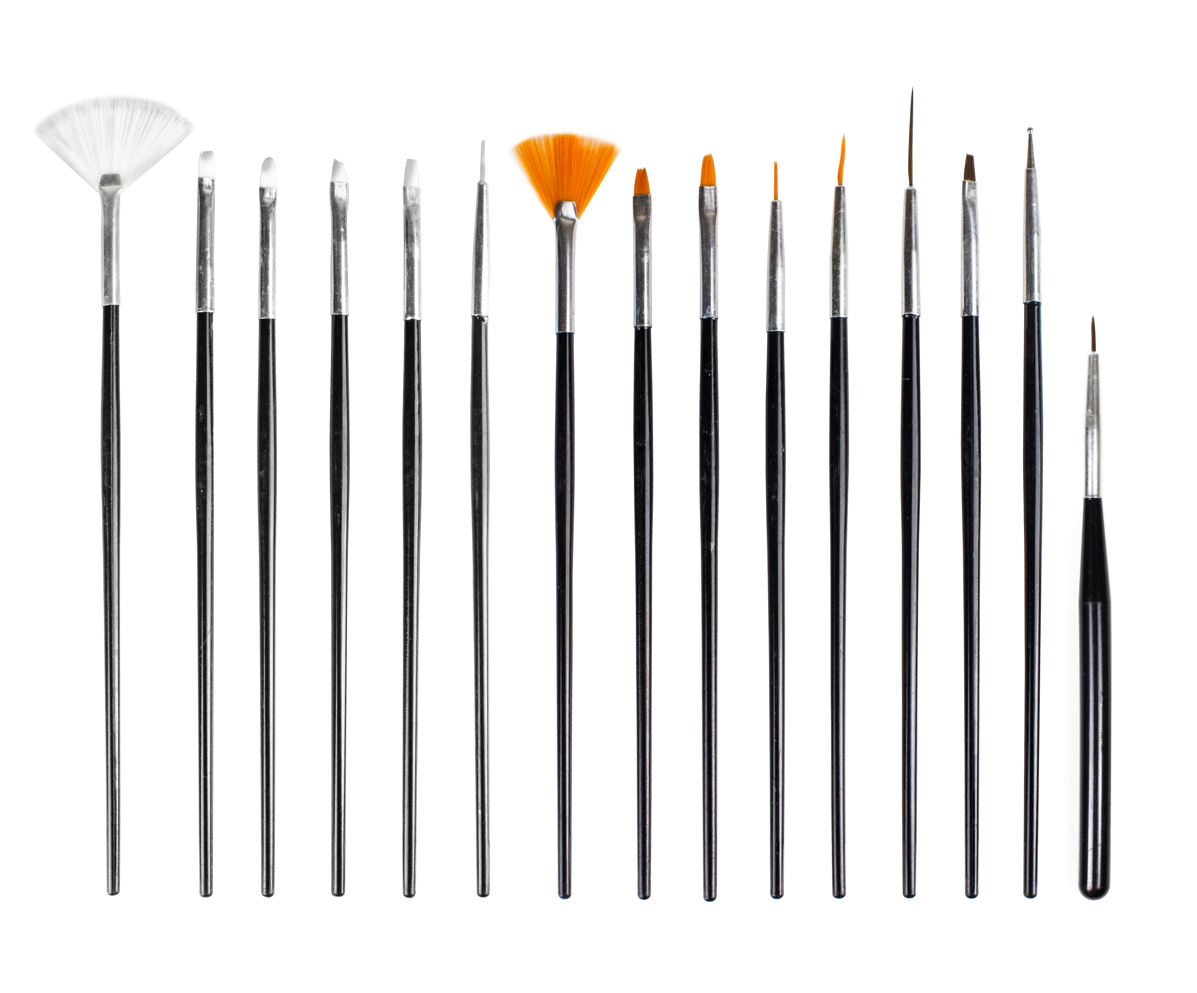 Nascita Tırnak Fırça Seti Siyah 15'li NASBRUSHNAILSET004
