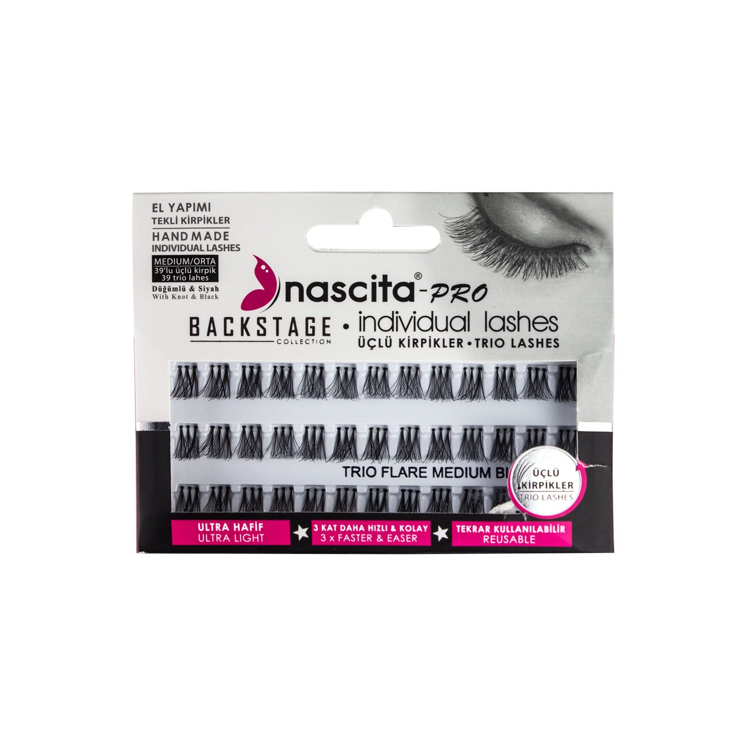 Nascita Backstage Collection Trio 3'lü Takma Kirpik NASEYE000115