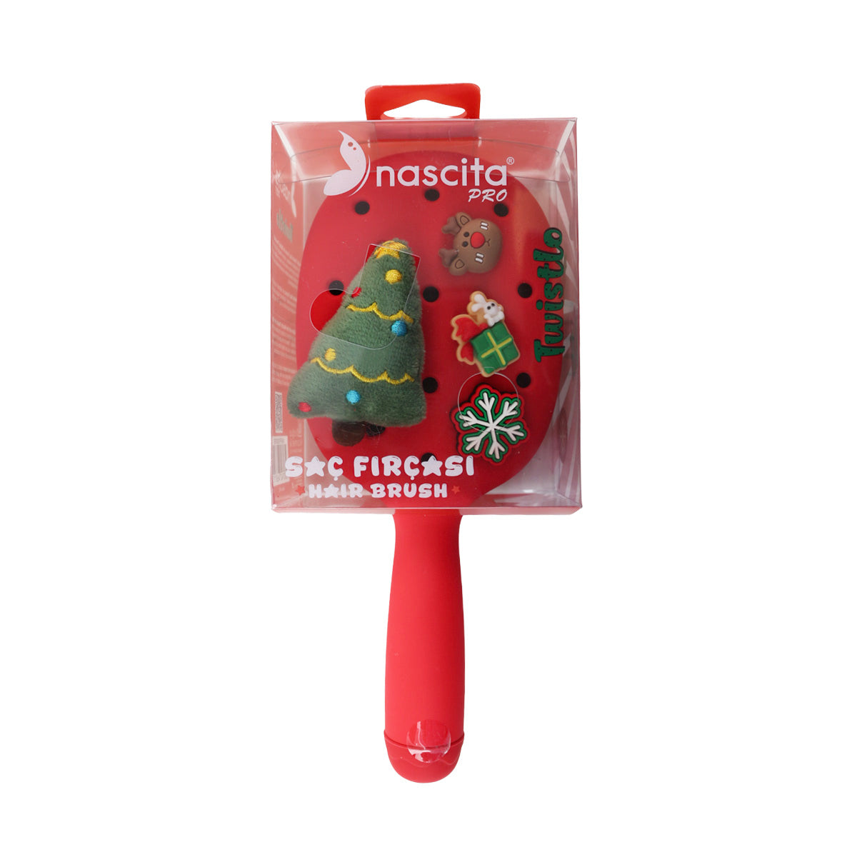 Nascita Twistlo Christmas Saç Fırçası Kırmızı NASFPRO00076RD