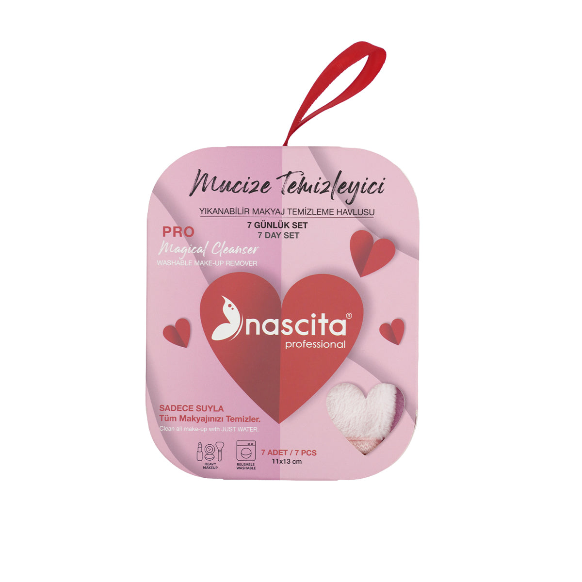 Nascita Yıkanabilir Yüz Temizleme Havlusu 7'li NASYUZTE0018