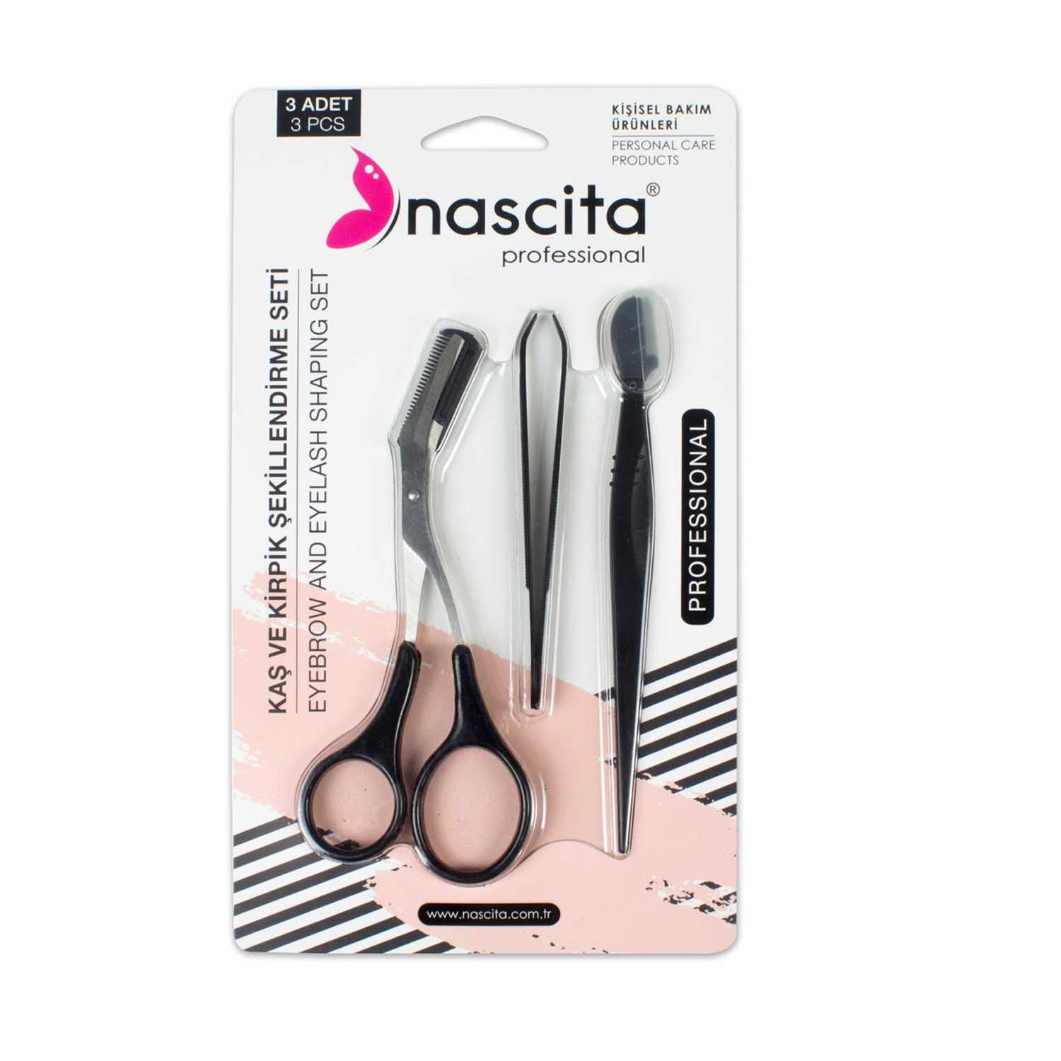 Nascita Yüz Bakım Seti Makas Cımbız ve Ustura 3'lü NASFACESET11