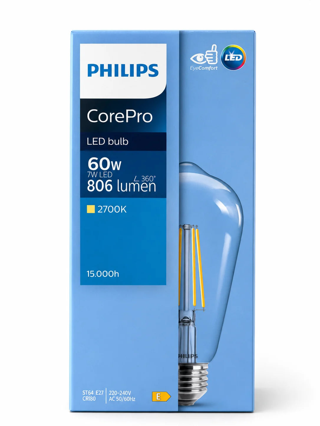 PHILIPS CorePro LEDBulb 7-60W E27 ST64 2700K