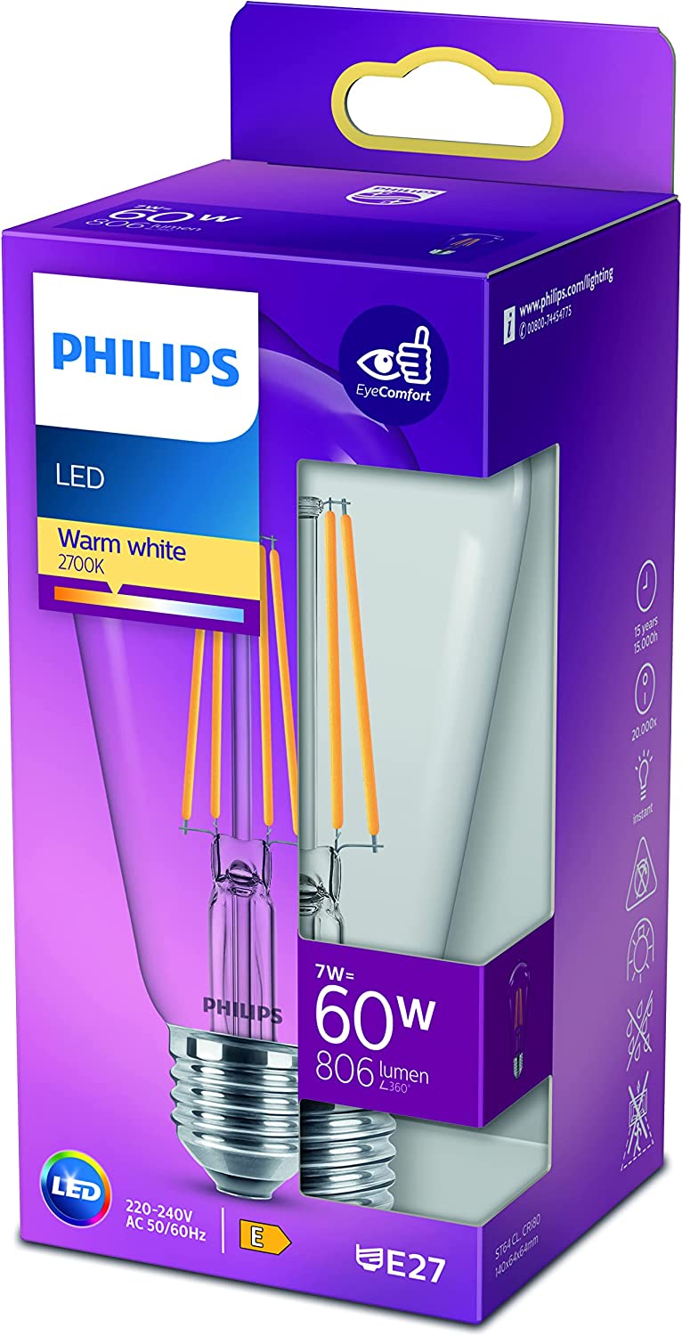 PHILIPS CorePro LEDBulb 7-60W E27 ST64 2700K