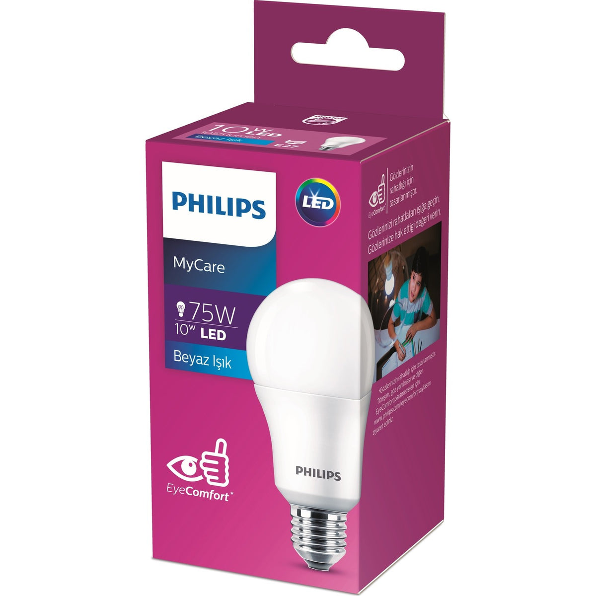 PHILIPS LEDBULP 10-75 E27 6500K  1PF/12 (622244)