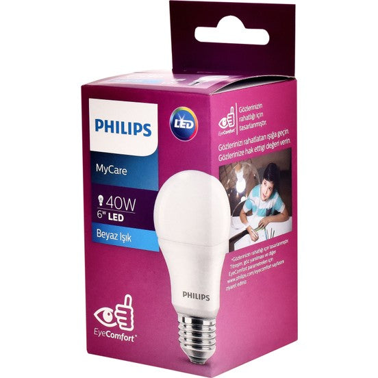 PHILIPS  LEDBULP 5-40W E27 6500K BEYAZ 1PF(622169)