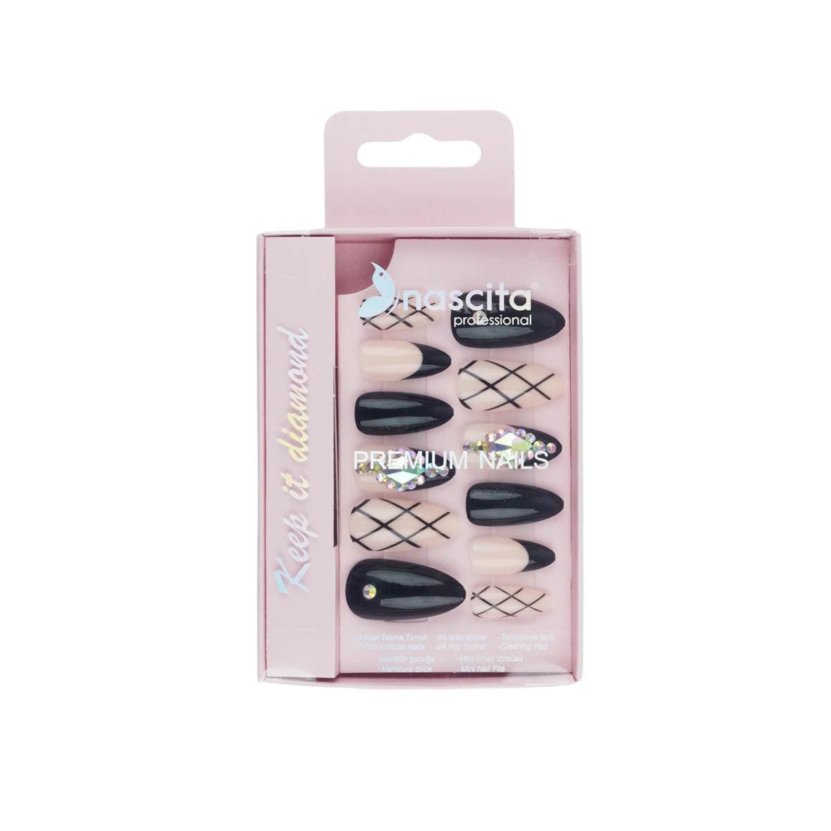 Nascita Premium Diamond Seri Takma Tırnak NASNAIL0286