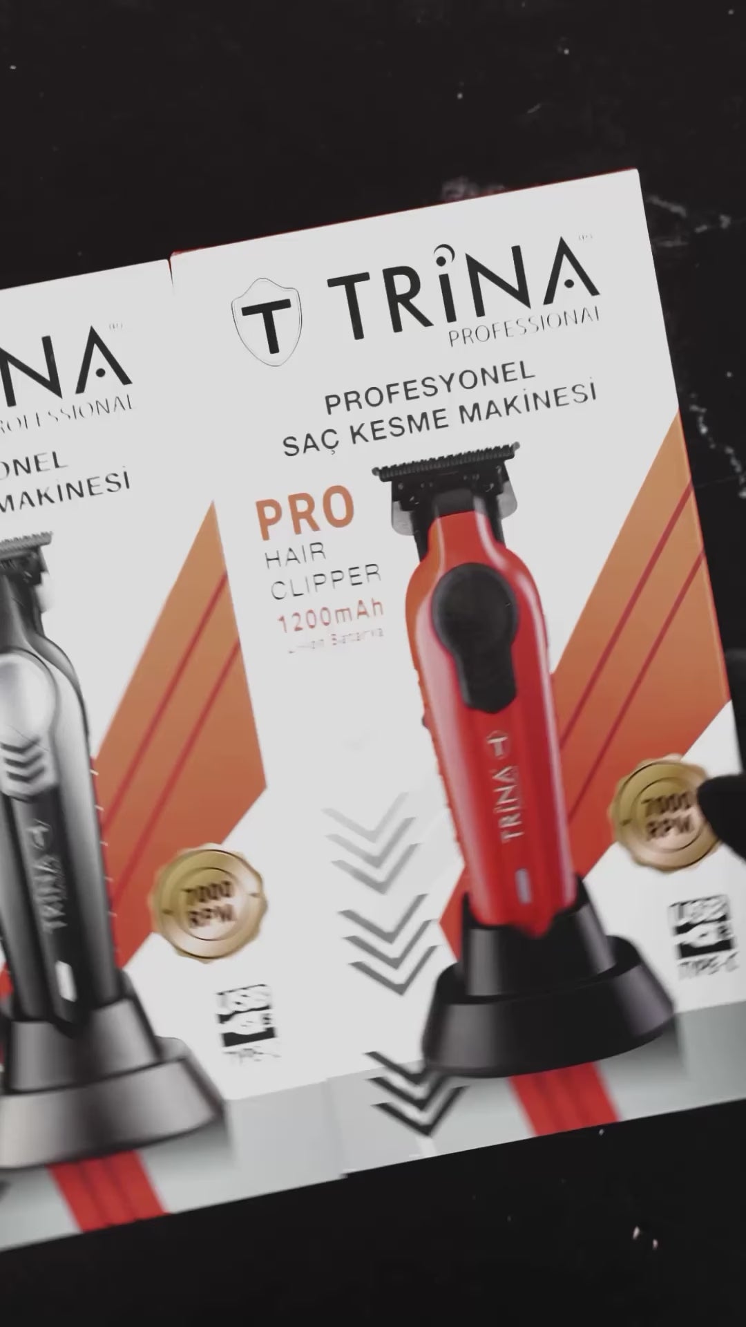 Videoyu yükle: Trina Profesyonel Saç Kesme Makinesi Kırmızı TRNSACKS0080RD