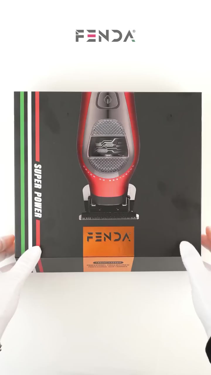 Videoyu yükle: Fenda Profesyonel Sakal Kesme Makinesi Kırmızı FNDSKLKS0004RED