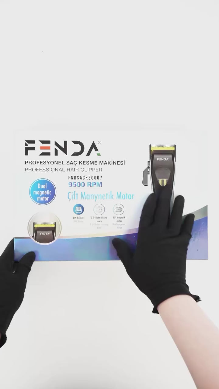 Videoyu yükle: Fenda Profesyonel Saç Kesme Makinesi Mavi FNDSACKS0007BLUE