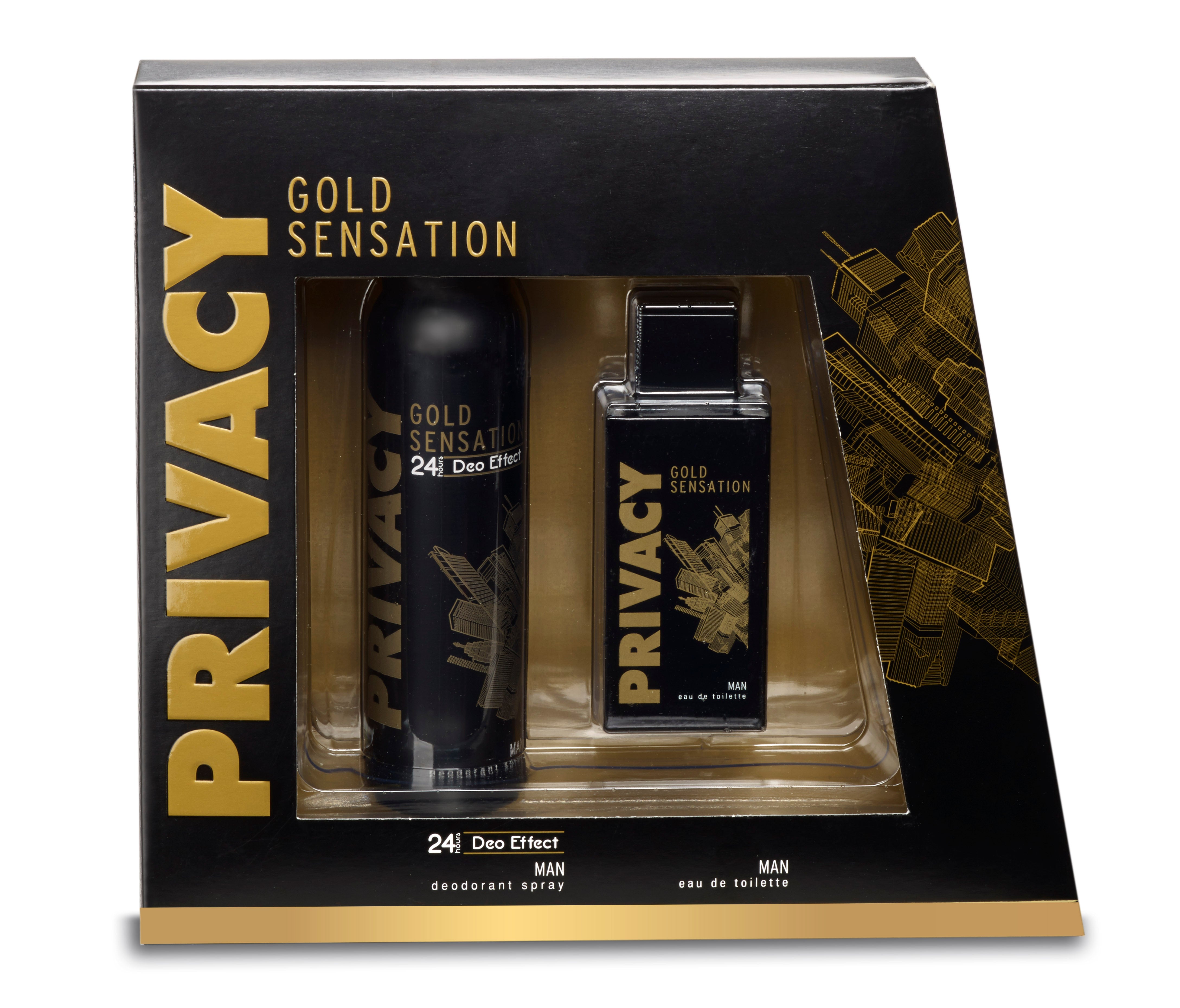 PRIVACY GOLD  EDT BAY+DEO+KARTON KOFRE