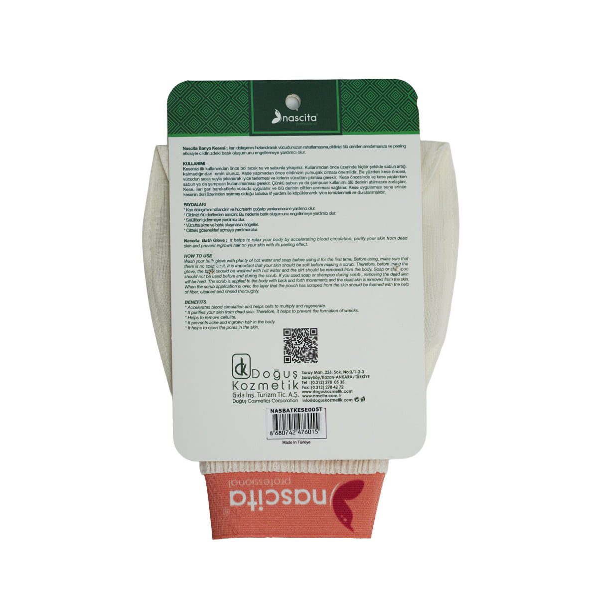 Nascita Profesyonel Banyo Kesesi/ Hassas Ciltler NASBATKESE005T