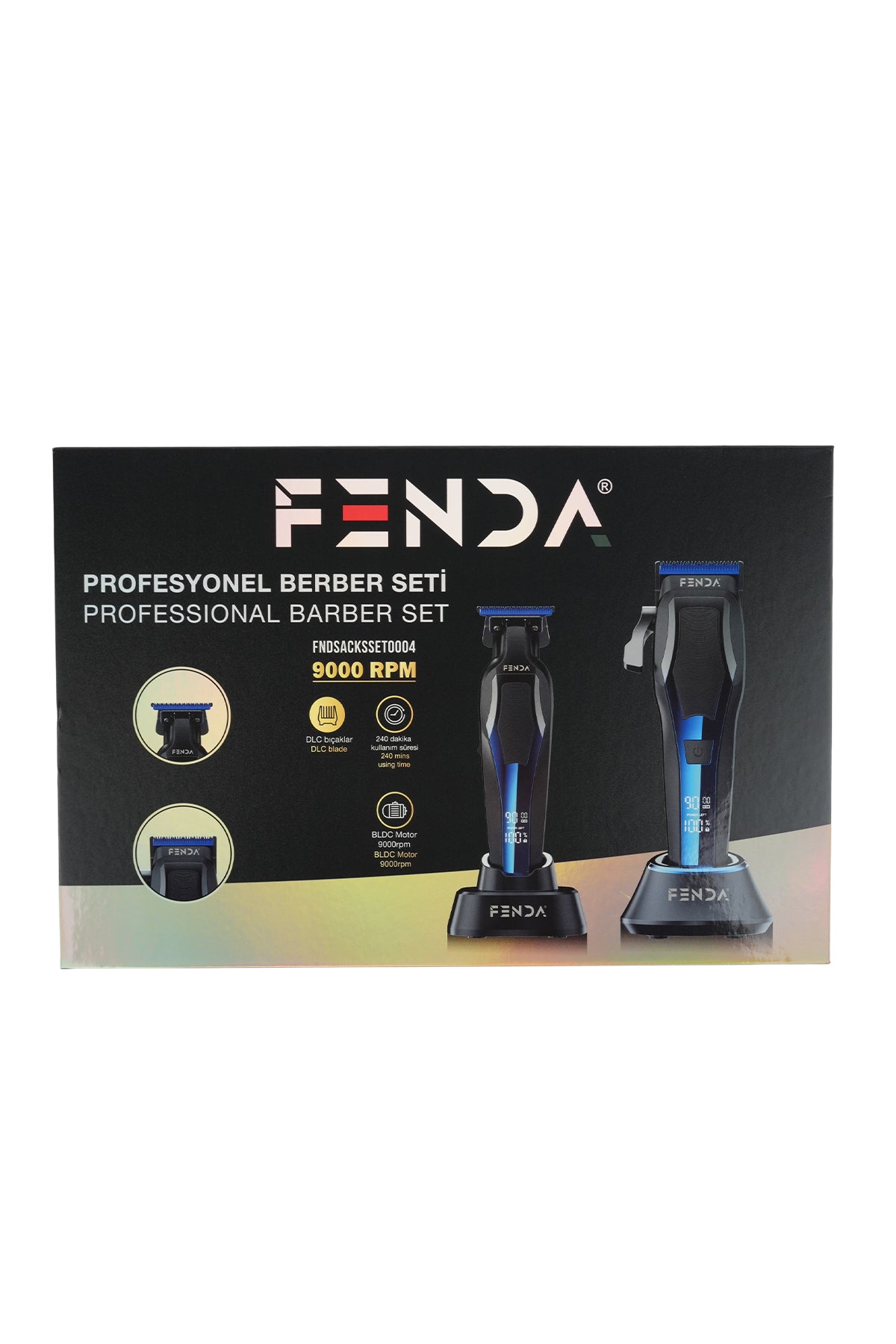 Fenda Profesyonel Saç & Sakal Bakım Seti Mavi FNDSACKSSET004
