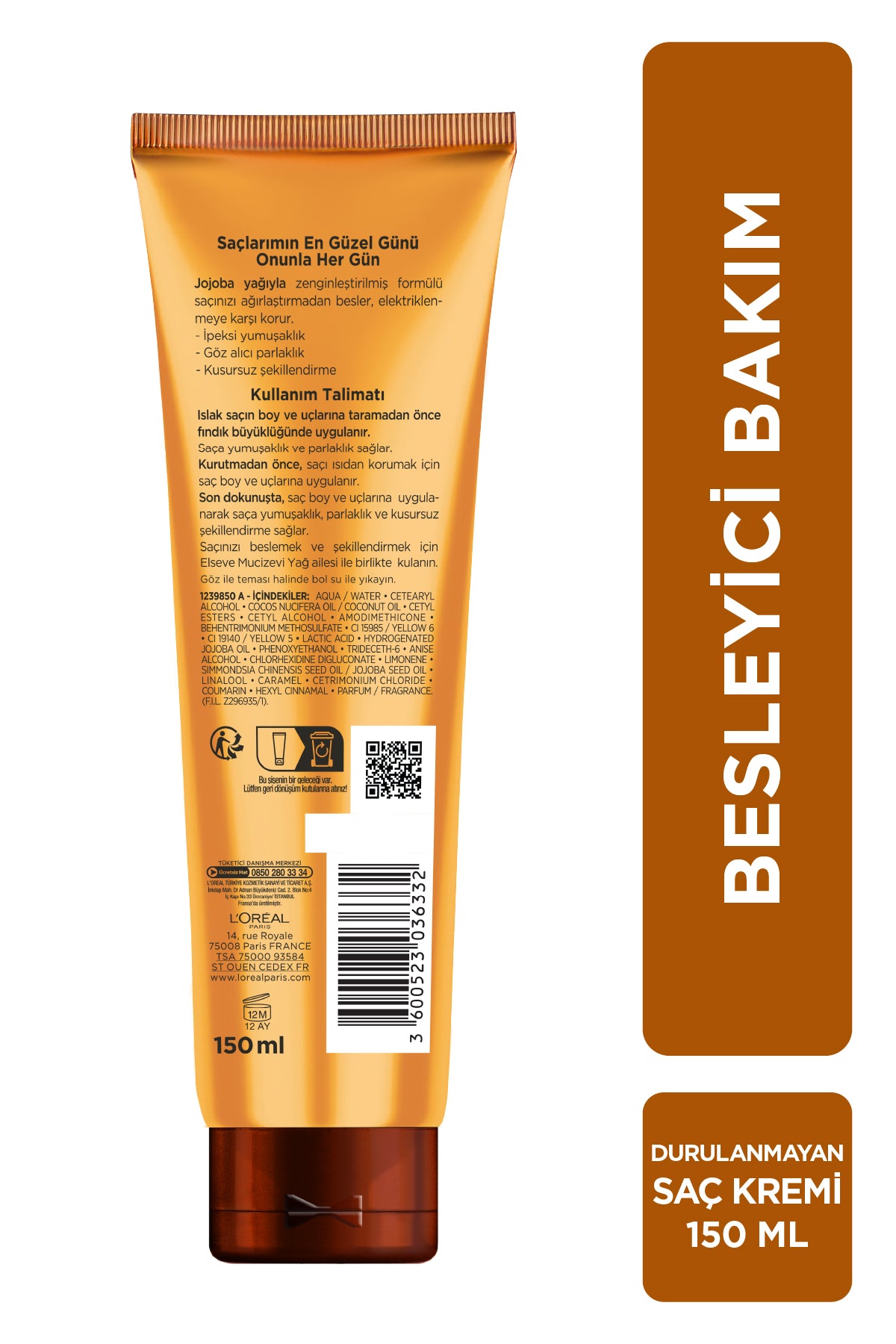 ELSEVE OIL IN KREM 150 ML KURU SAÇLAR