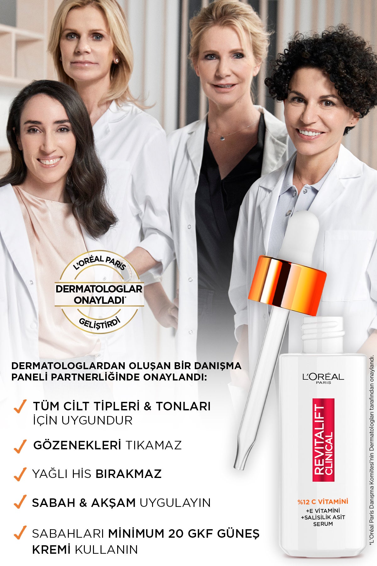Revitalift Clinical %12 Saf C Vitamini Aydınlatıcı, Ton Eşitleyici, Gözenek Karşıtı Serum 30 ml
