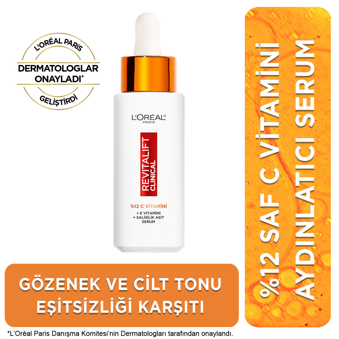 Revitalift Clinical %12 Saf C Vitamini Aydınlatıcı, Ton Eşitleyici, Gözenek Karşıtı Serum 30 ml