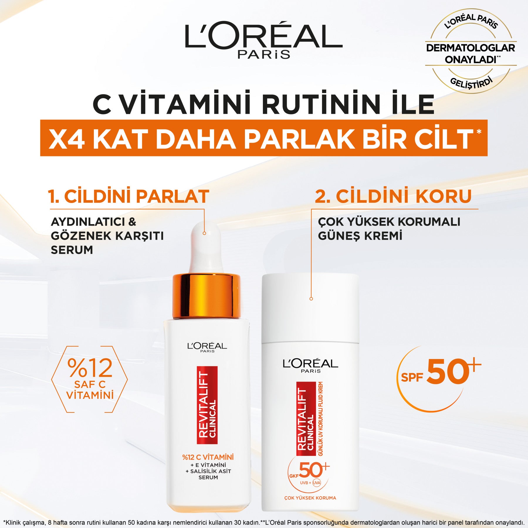 Revitalift Clinical %12 Saf C Vitamini Aydınlatıcı, Ton Eşitleyici, Gözenek Karşıtı Serum 30 ml