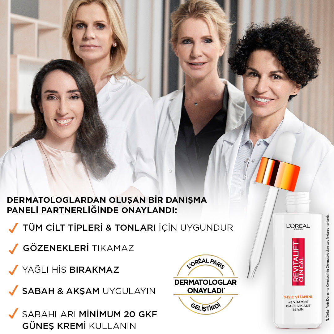 Revitalift Clinical %12 Saf C Vitamini Aydınlatıcı, Ton Eşitleyici, Gözenek Karşıtı Serum 30 ml