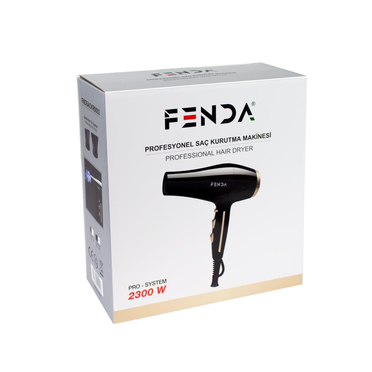 Fenda Profesyonel Saç Kurutma Makinesi Siyah FNDSACKR0003
