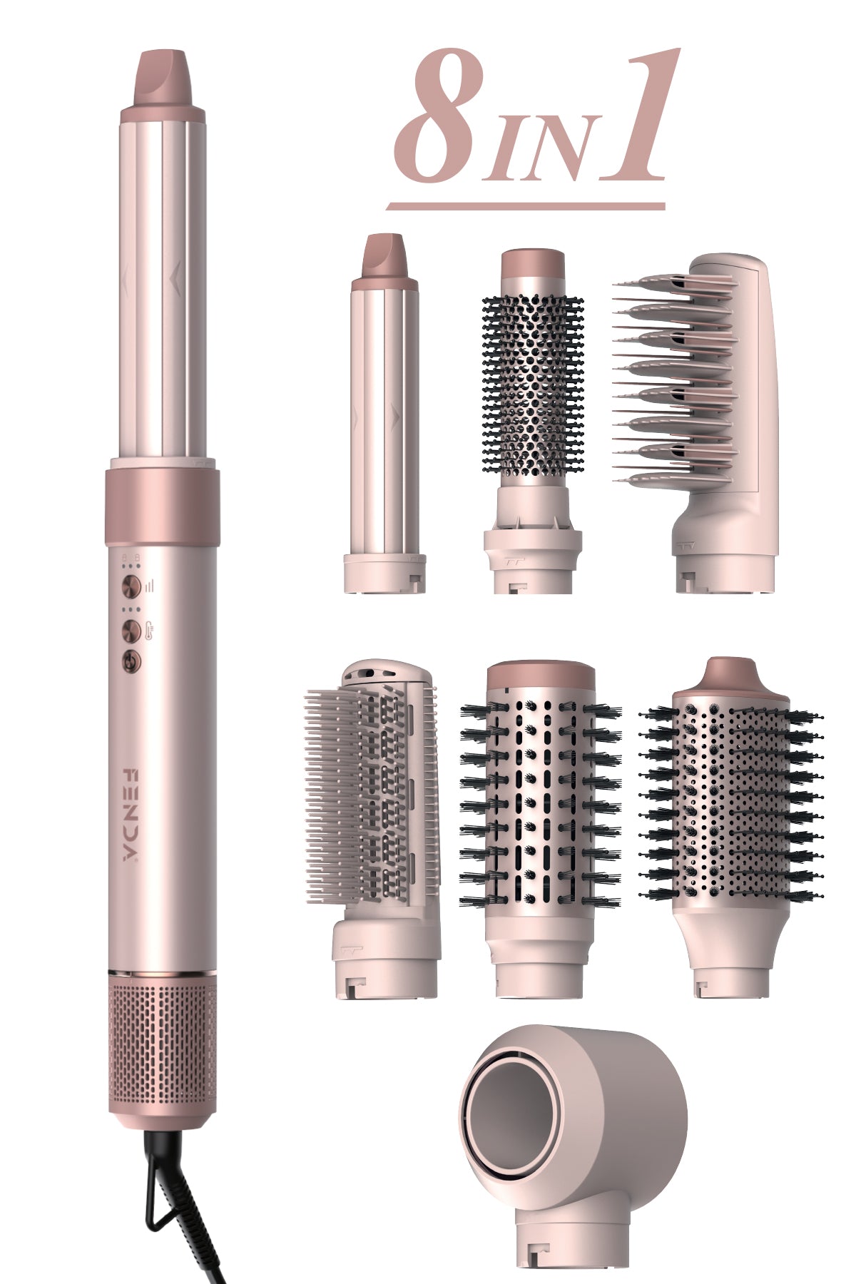 Fenda Multi Hair Styler: Profesyonel Saç Şekillendirme ve Kurutma Seti FNDSACMS0001