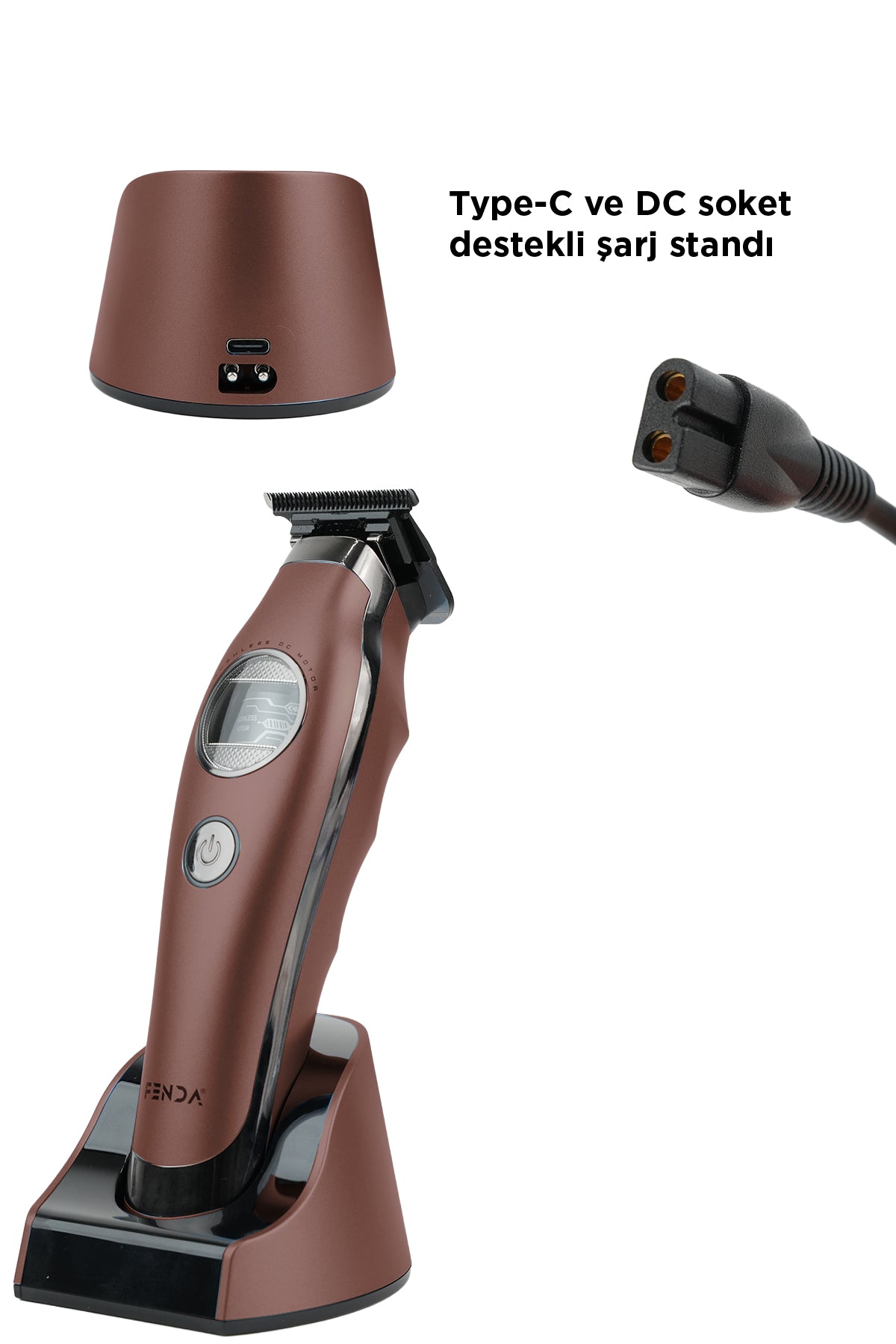 Fenda Profesyonel Sakal Kesme Makinesi Kahverengi FNDSKLKS0003CH