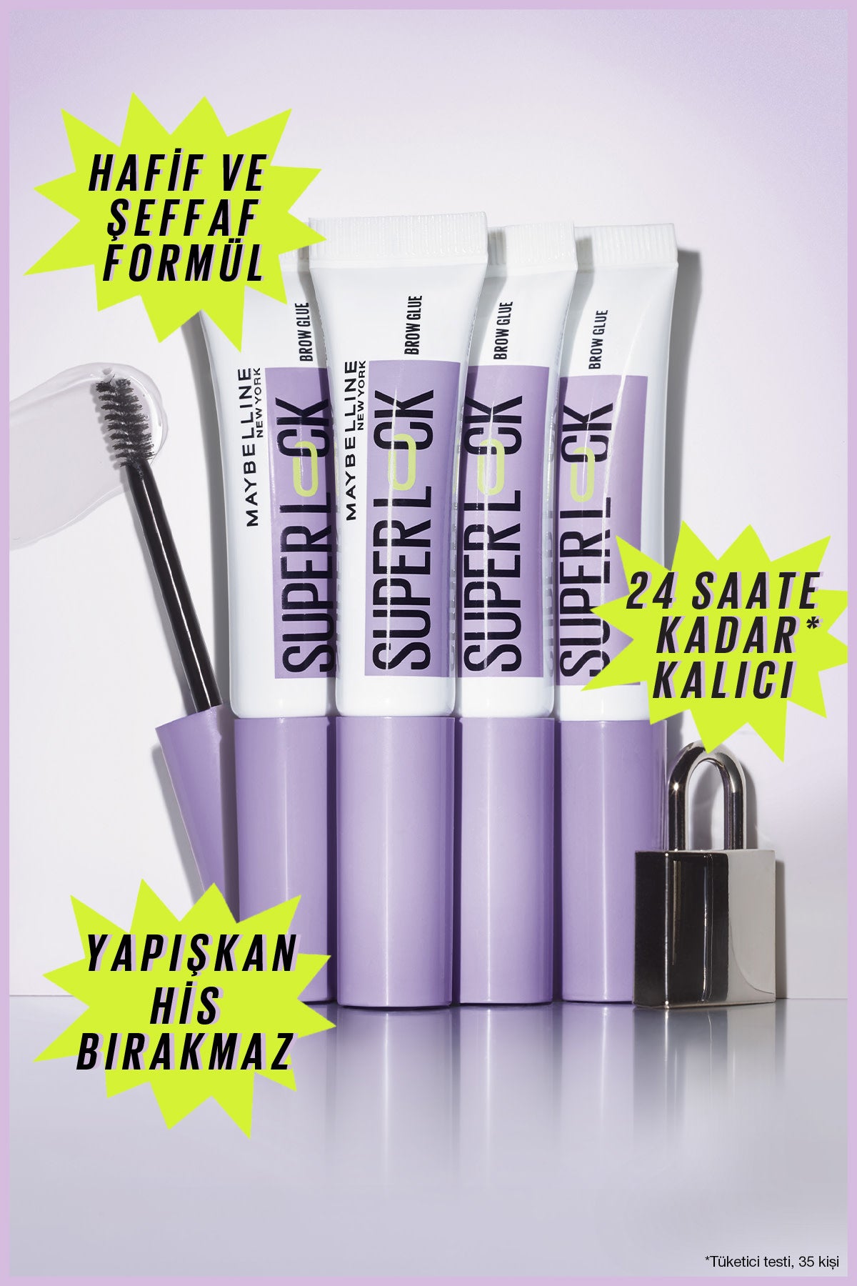 Super Lock Brow Glue Kaş Sabitleyici Maskara
