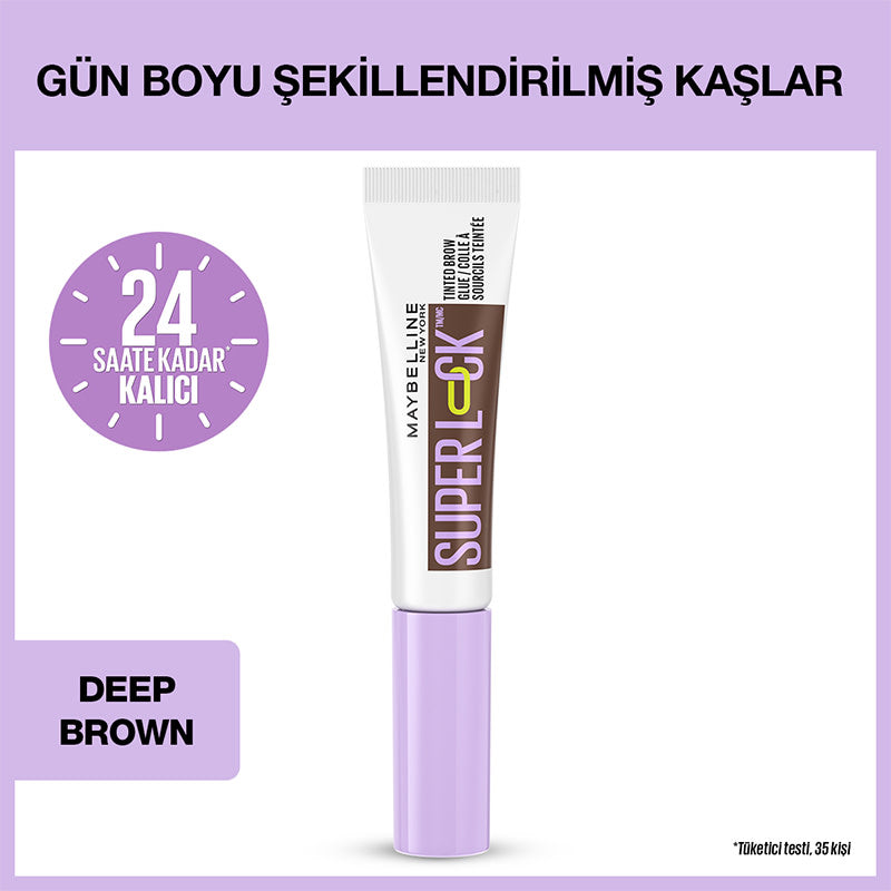 Super Lock Brow Glue Kaş Sabitleyici Maskara -  Deep Brown