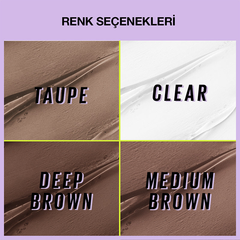 Super Lock Brow Glue Kaş Sabitleyici Maskara -  Deep Brown