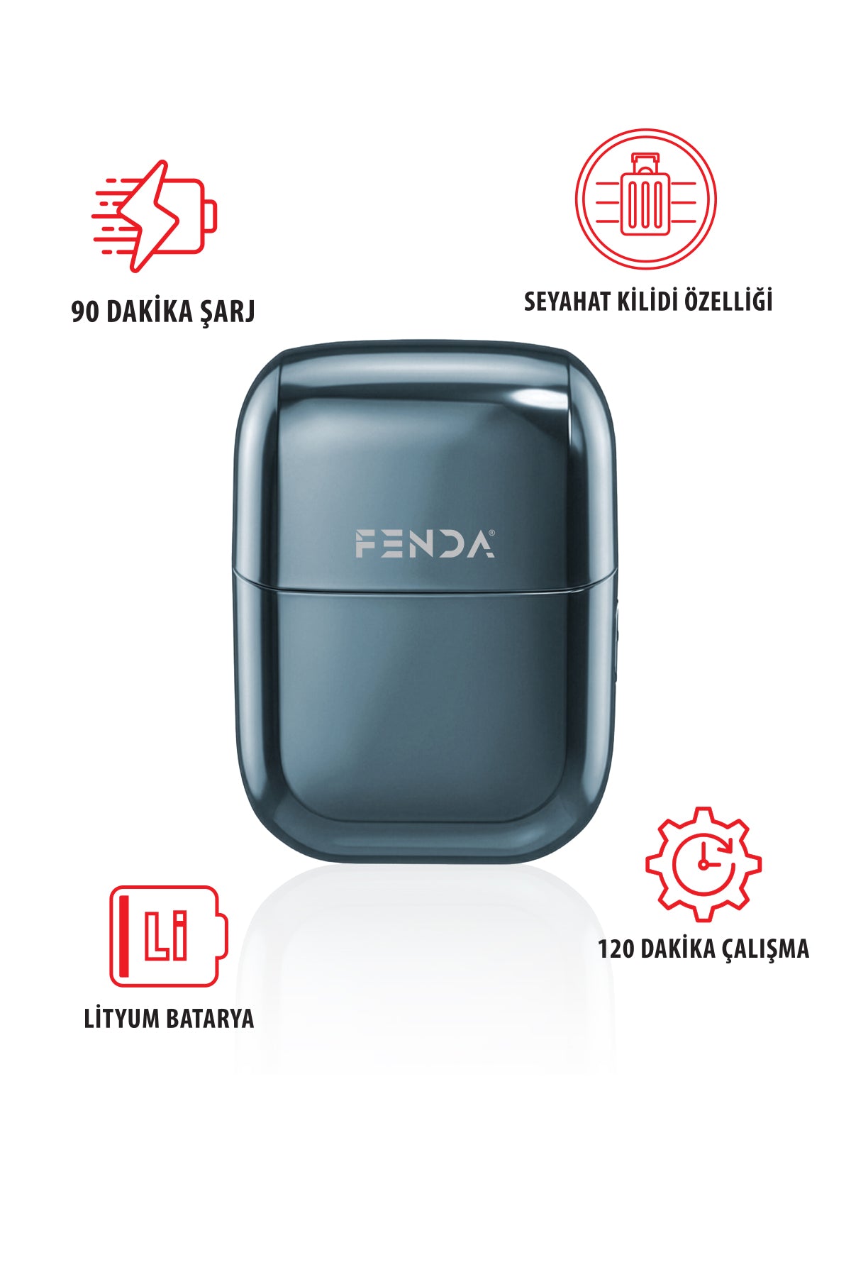 Fenda Pro Mini Seyahat Tıraş Makinesi FNDSKLKS0012