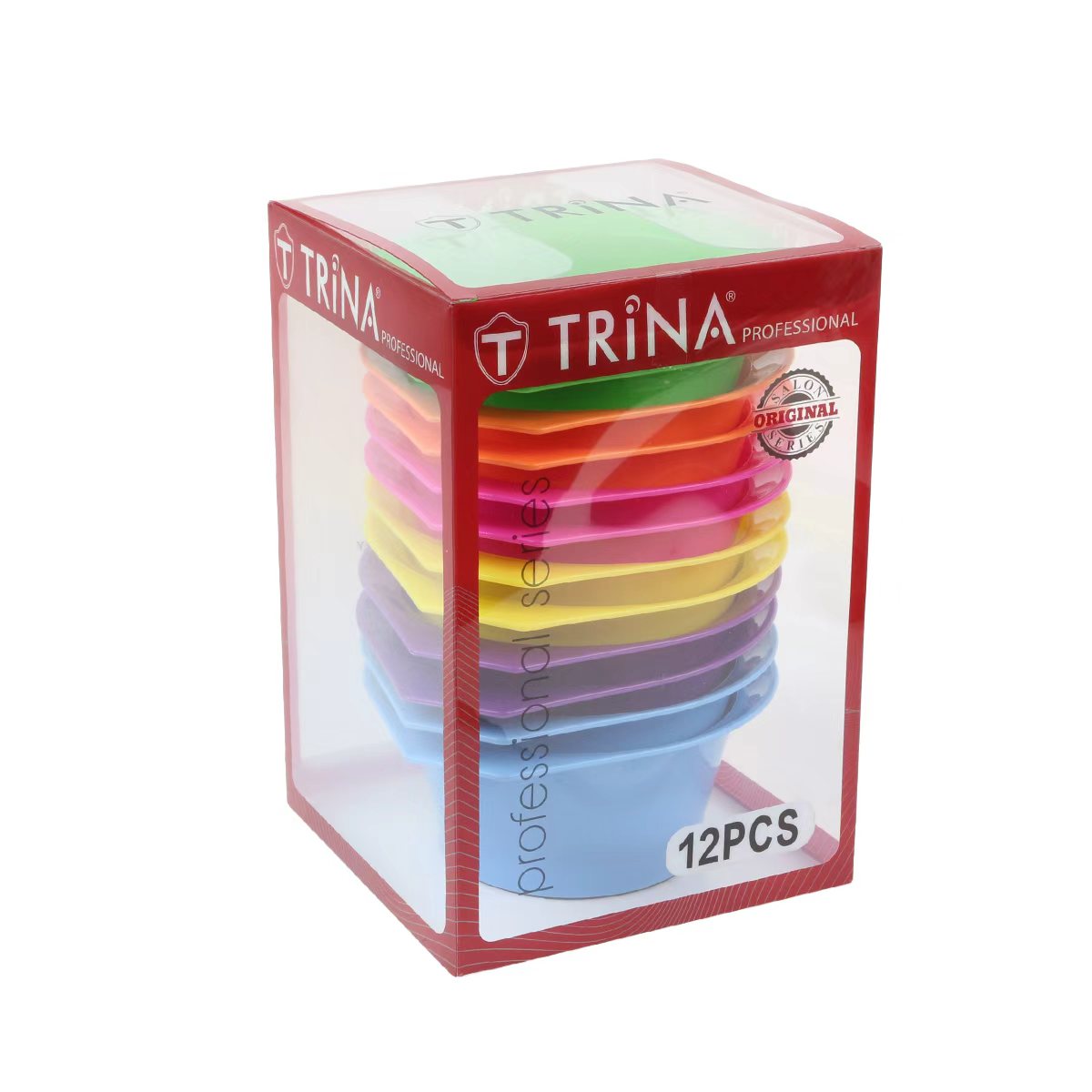 Trina 12’li Renkli Saç Boya Kabı Seti Profesyonel Kuaför Boya Karıştırma Seti