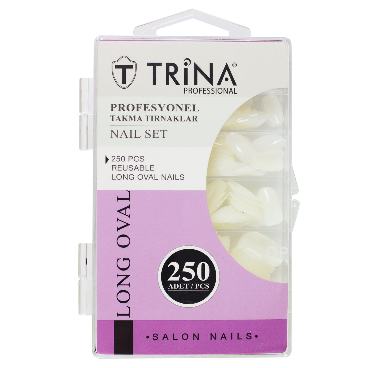 TRİNA Trina Long Oval Takma Tırnak 250'li Kutulu TRNNAIL0008