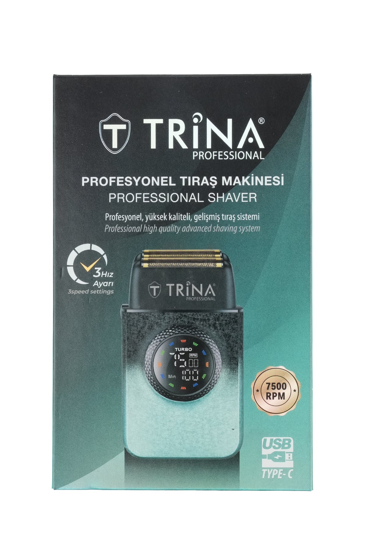 Trina Professional Tıraş Makinesi Turkuaz TRNSKLKS0023TR