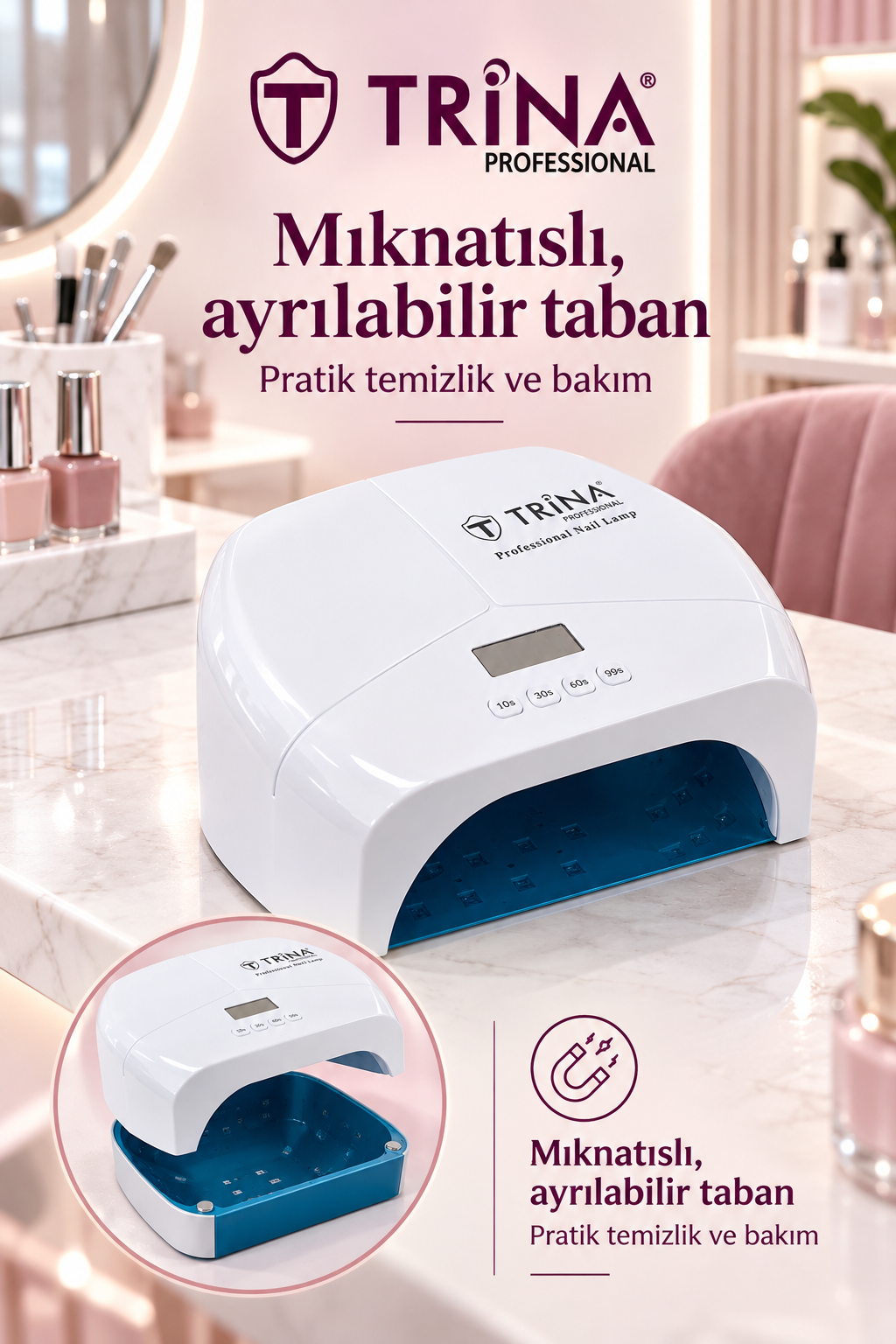 TRINA Profesyonel Kalıcı Oje Kurutucu UV Lamba