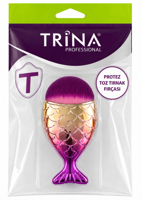 Trina Protez Tırnak Toz Fırçası Manikür ve Nail Art Temizleme Fırçası