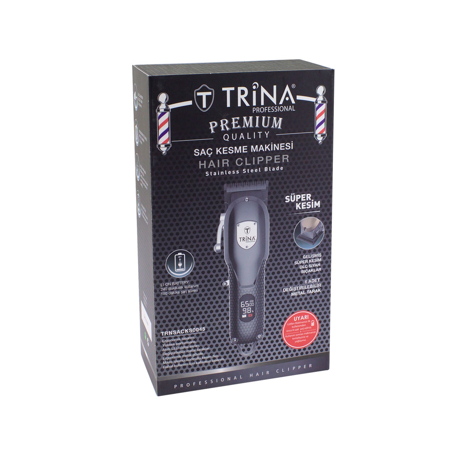 Trina Profesyonel Saç ve Ense Kesme Makinesi Gold-Bronz-Silver TRNSACKS0045
