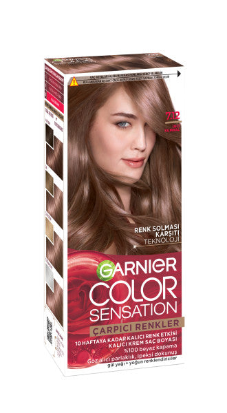 Garnier Çarpıcı Renkler 7.12 İnci Kumral Saç Boyası, Demikit