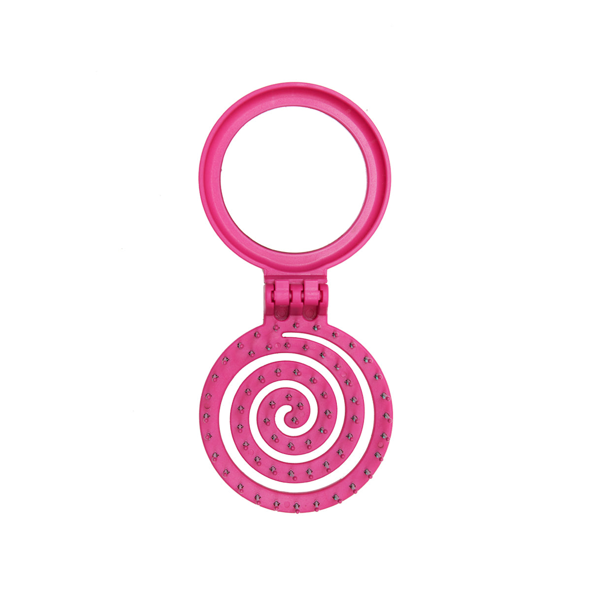 YUVARLAK AYNALI SAC FIRCASI PEMBE